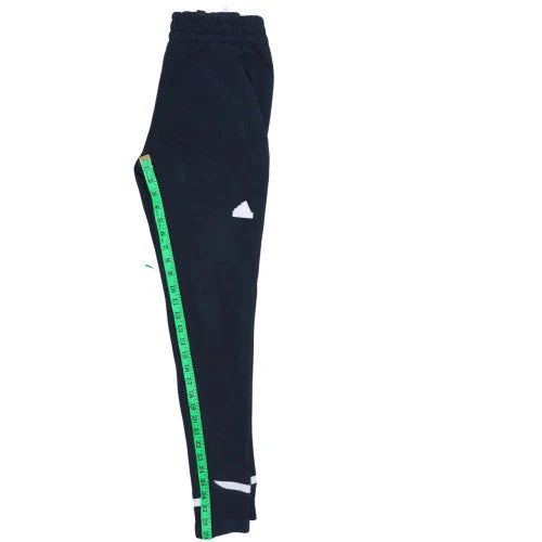 Adidas Men's Blue Tapered Track Pants Size S Elastic Waist Activewear - Image 2
