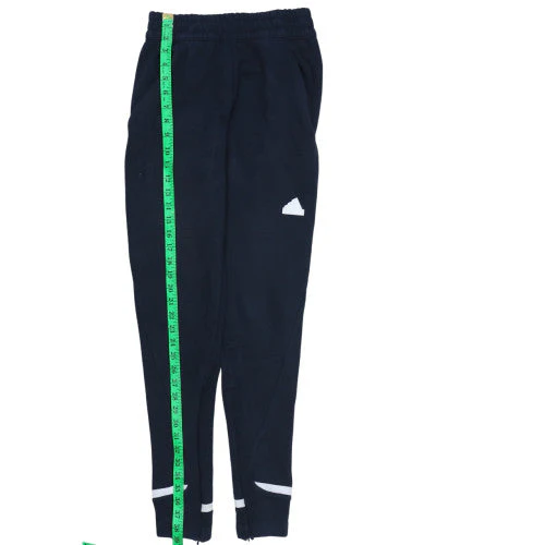 Adidas Men's Blue Tapered Track Pants Size S Elastic Waist Activewear - Image 3