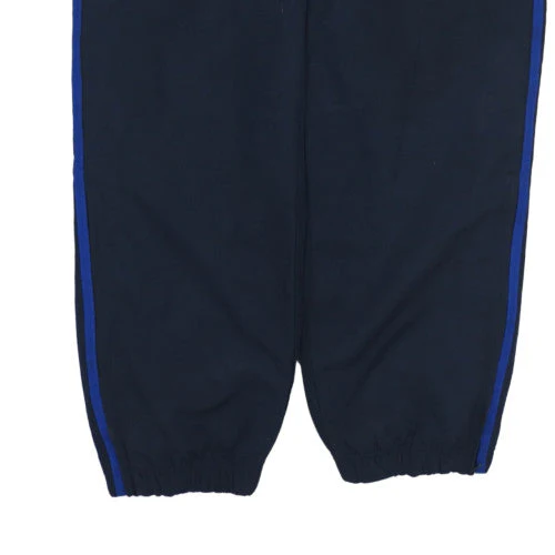 Adidas Men's Blue Track Pants M Regular Fit Quick Dry Side Stripe - Image 7