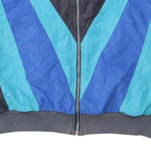 Adidas Men's Blue Vintage Bomber Sports Jacket L 42in Full Zip - Image 8
