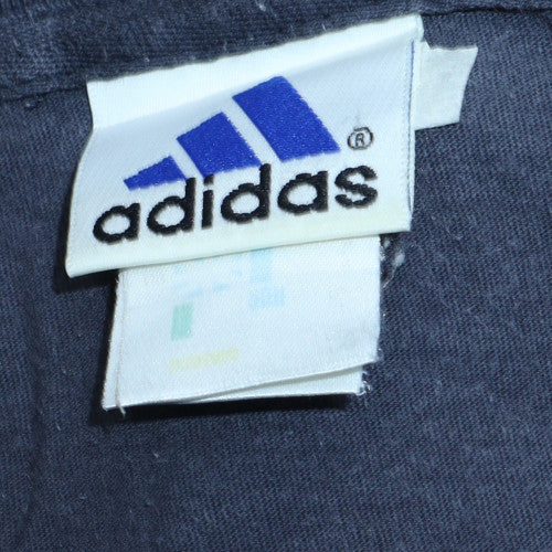 Adidas Men's Blue Vintage Henley Sweatshirt Size M - Image 6