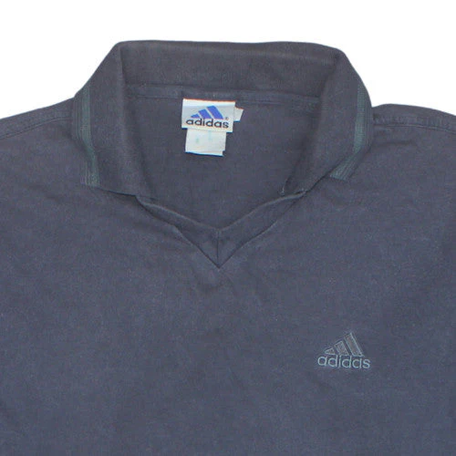 Adidas Men's Blue Vintage Henley Sweatshirt Size M - Image 8