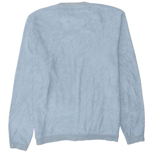 Adidas Men's Blue XL Crew Neck Fleece Pullover Sweatshirt - Image 4