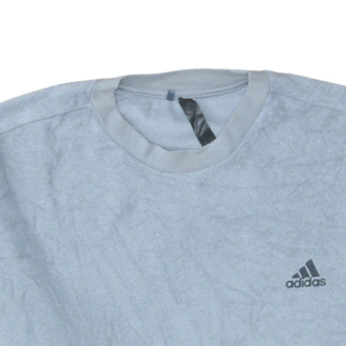Adidas Men's Blue XL Crew Neck Fleece Pullover Sweatshirt - Image 8