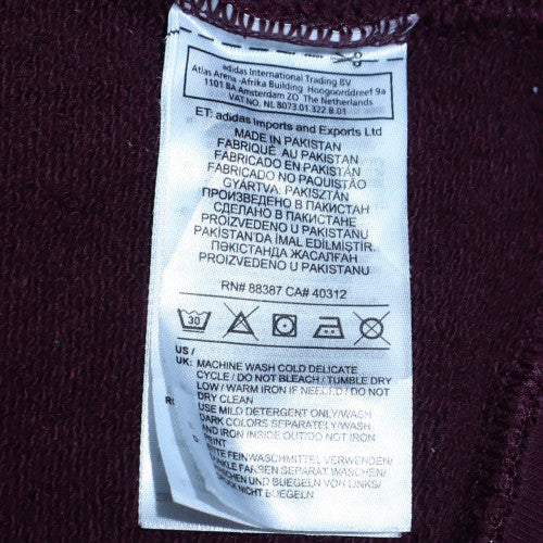 Adidas Men's Brown Crew Neck Pullover Sweatshirt M Logo Fleece - Image 5