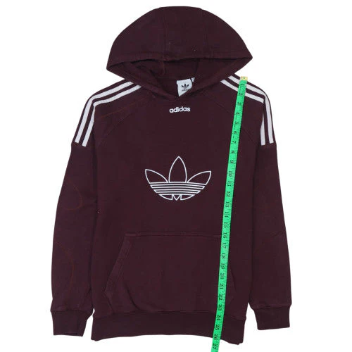 Adidas Men's Brown Pullover Hoodie Small Sports Fleece Sweatshirt - Image 3