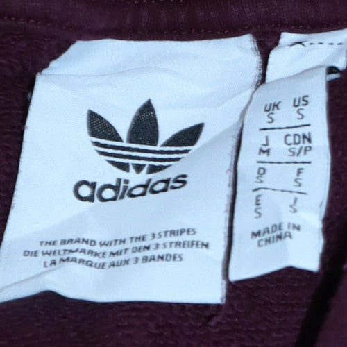 Adidas Men's Brown Pullover Hoodie Small Sports Fleece Sweatshirt - Image 5