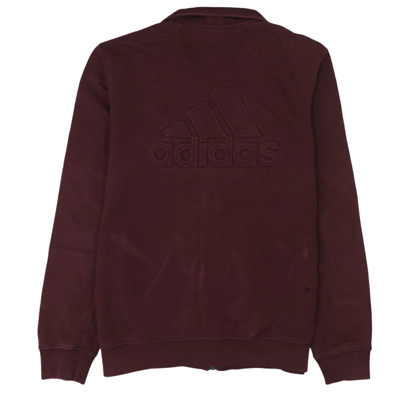 Adidas Men's Brown Track Jacket Size L Full Zip Sportswear - Image 4