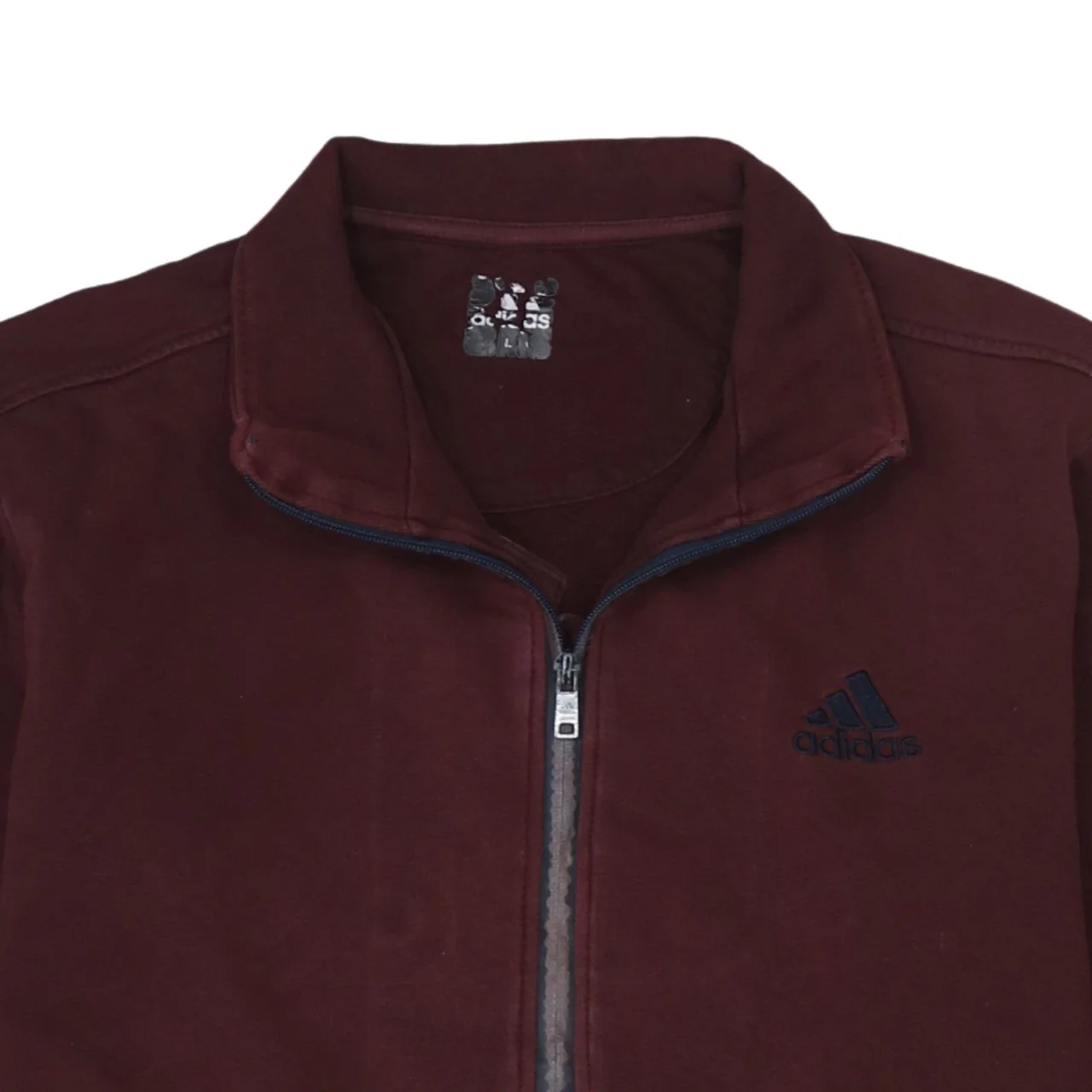 Adidas Men's Brown Track Jacket Size L Full Zip Sportswear - Image 8