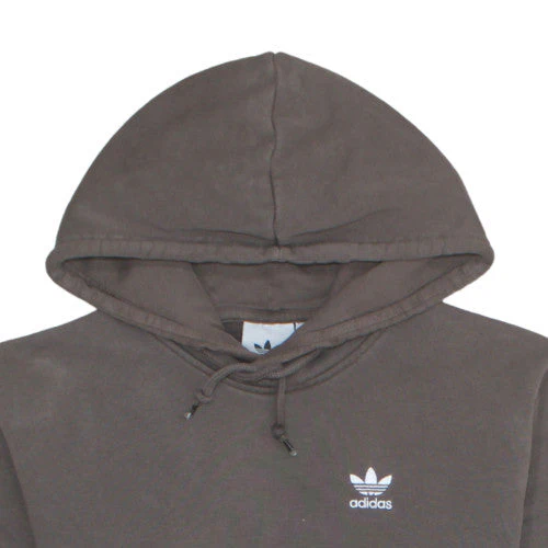 Adidas Men's Brown XS Pullover Hoodie with Logo and Kangaroo Pouch - Image 7
