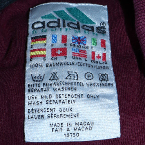 Adidas Men's Burgundy Cotton Short Sleeve Polo Shirt Size S - Image 5