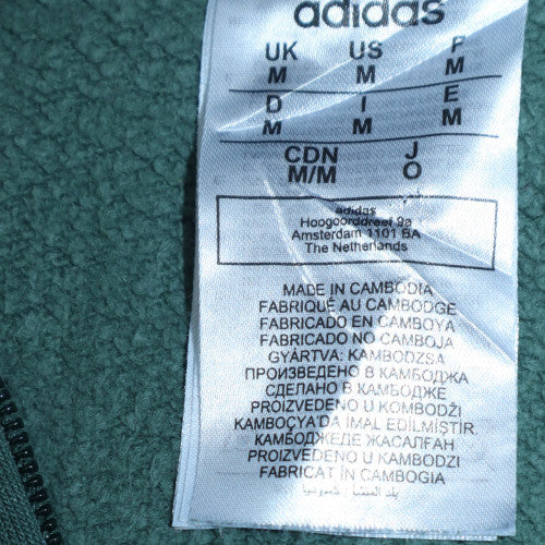 Adidas Mens Green Full Zip Hoodie Size M Regular Fit Sportswear - Image 5