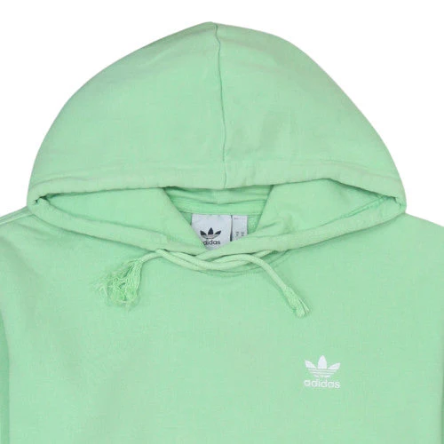 Adidas Men's Green Pullover Hoodie Size M Fleece Cotton Sweatshirt - Image 8