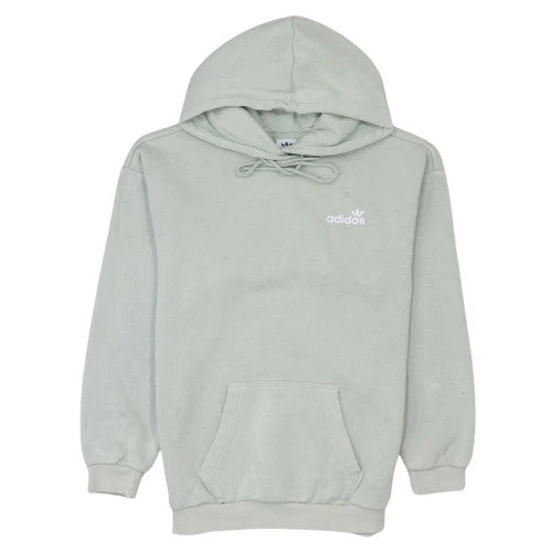 adidas Men's Green Pullover Hoodie Size S Fleece Logo Sweatshirt
