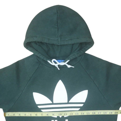 Adidas Men's Green Pullover Hoodie Size S Regular Fit Sports Style - Image 2