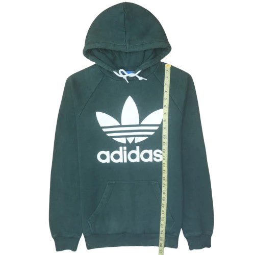 Adidas Men's Green Pullover Hoodie Size S Regular Fit Sports Style - Image 3