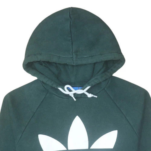 Adidas Men's Green Pullover Hoodie Size S Regular Fit Sports Style - Image 7