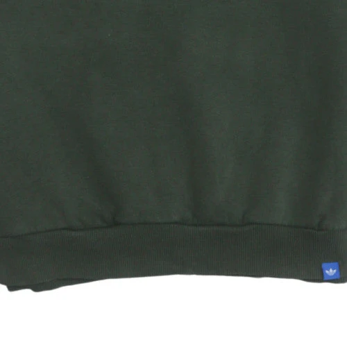 Adidas Mens Green Pullover Sweatshirt M Crew Neck Logo Casual - Image 7