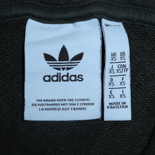 Adidas Mens Green XS Pullover Hoodie Cotton Fleece Casual Sweatshirt - Image 5