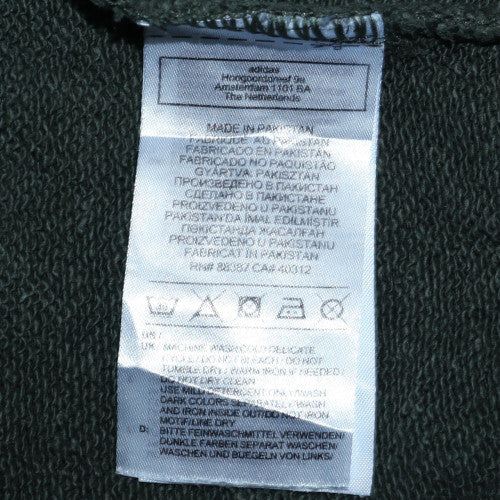Adidas Mens Green XS Pullover Hoodie Cotton Fleece Casual Sweatshirt - Image 6