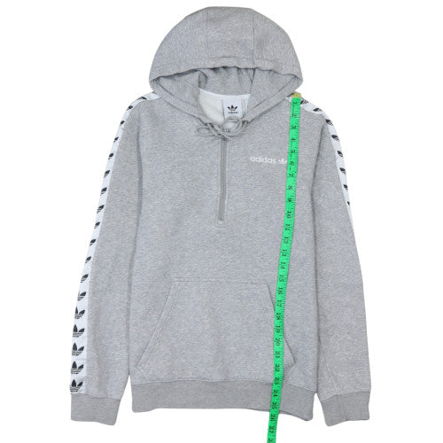 Adidas Men's Grey 1/2 Zip Hoodie Size S Regular Fit Sportswear - Image 3