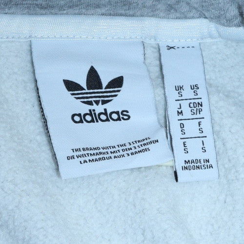 Adidas Men's Grey 1/2 Zip Hoodie Size S Regular Fit Sportswear - Image 5