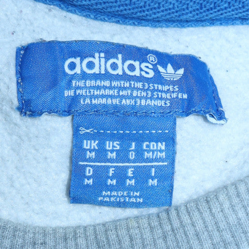 Adidas Men's Grey Crew Neck Fleece Sweatshirt M Regular - Image 6