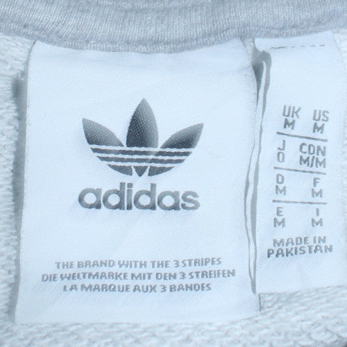 Adidas Men's Grey Crew Neck Pullover Sweatshirt M Regular Fit - Image 5