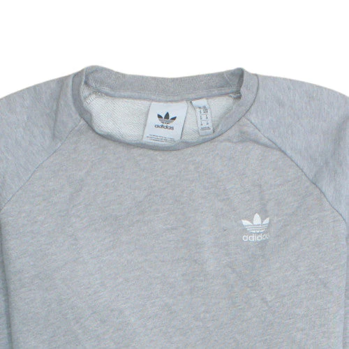 Adidas Men's Grey Crew Neck Pullover Sweatshirt M Regular Fit - Image 6