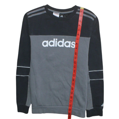 adidas Men's Grey Crew Neck Pullover Sweatshirt M Sports Style - Image 3