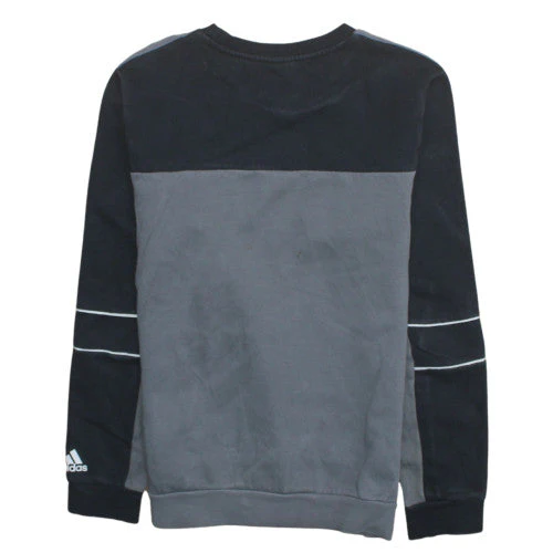 adidas Men's Grey Crew Neck Pullover Sweatshirt M Sports Style - Image 4