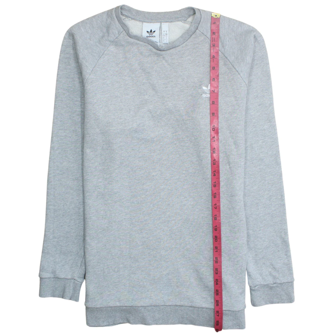 Adidas Men's Grey Crew Neck Pullover Sweatshirt Size L - Image 3