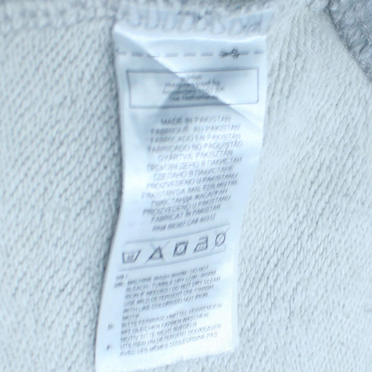 Adidas Men's Grey Crew Neck Pullover Sweatshirt Size L - Image 6