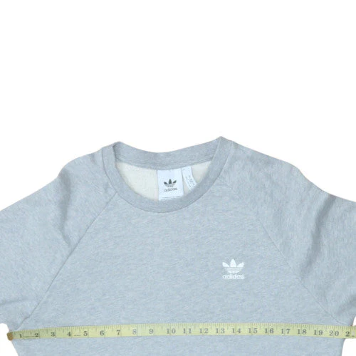 adidas Men's Grey Crew Neck Pullover Sweatshirt Size M - Image 3