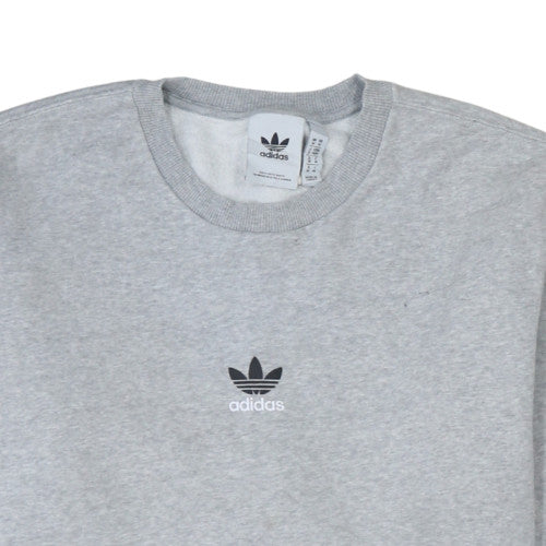 Adidas Men's Grey Crew Neck Pullover Sweatshirt Size M - Image 7