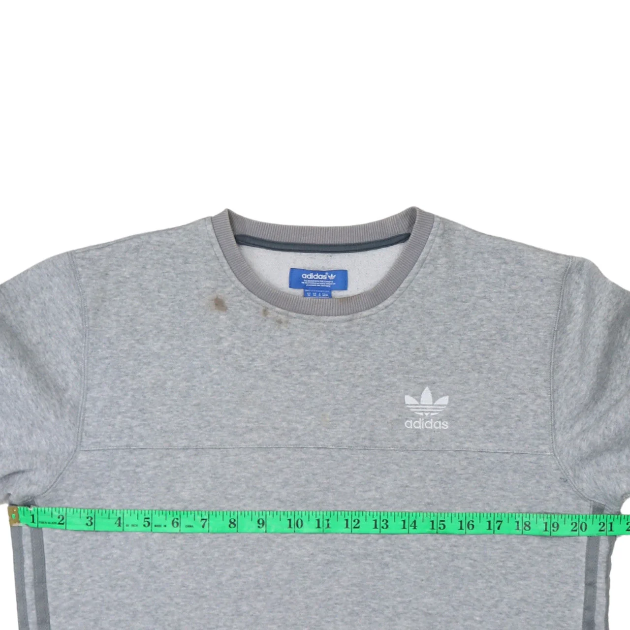Adidas Men's Grey Crew Neck Pullover Sweatshirt Size M - Image 2