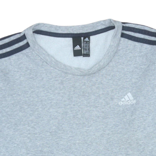 Adidas Mens Grey Crew Neck Pullover Sweatshirt Size M Regular Fit - Image 7