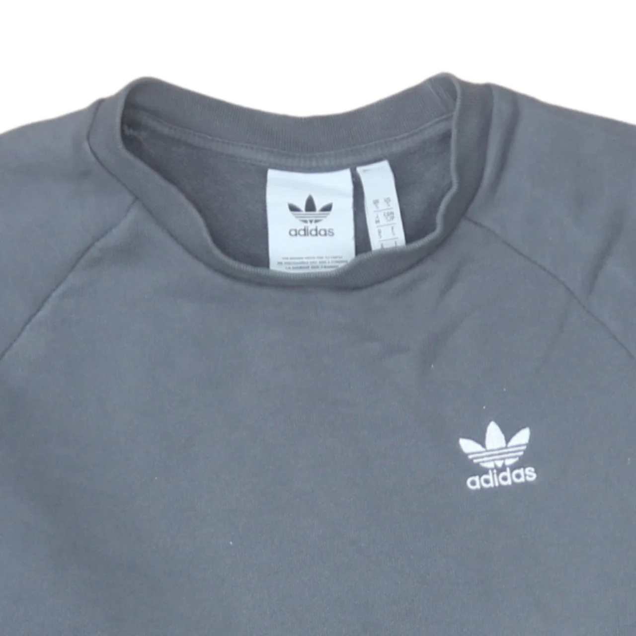 Adidas Men's Grey Crew Neck Pullover Sweatshirt Size S - Image 7