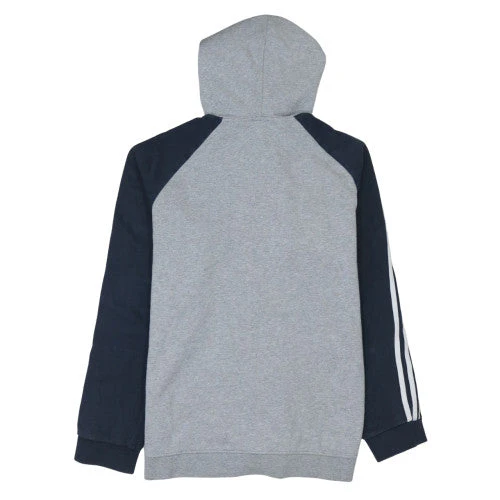 Adidas Mens Grey Full Zip Hoodie L Classic Sportswear - Image 4