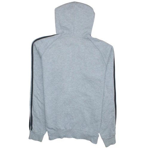 Adidas Men's Grey Full Zip Hoodie L Sports Essentials - Image 4