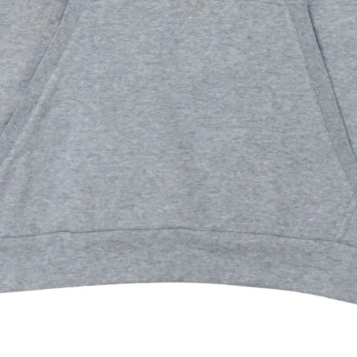 Adidas Mens Grey Pullover Hoodie L Logo Print Sweatshirt - Image 6