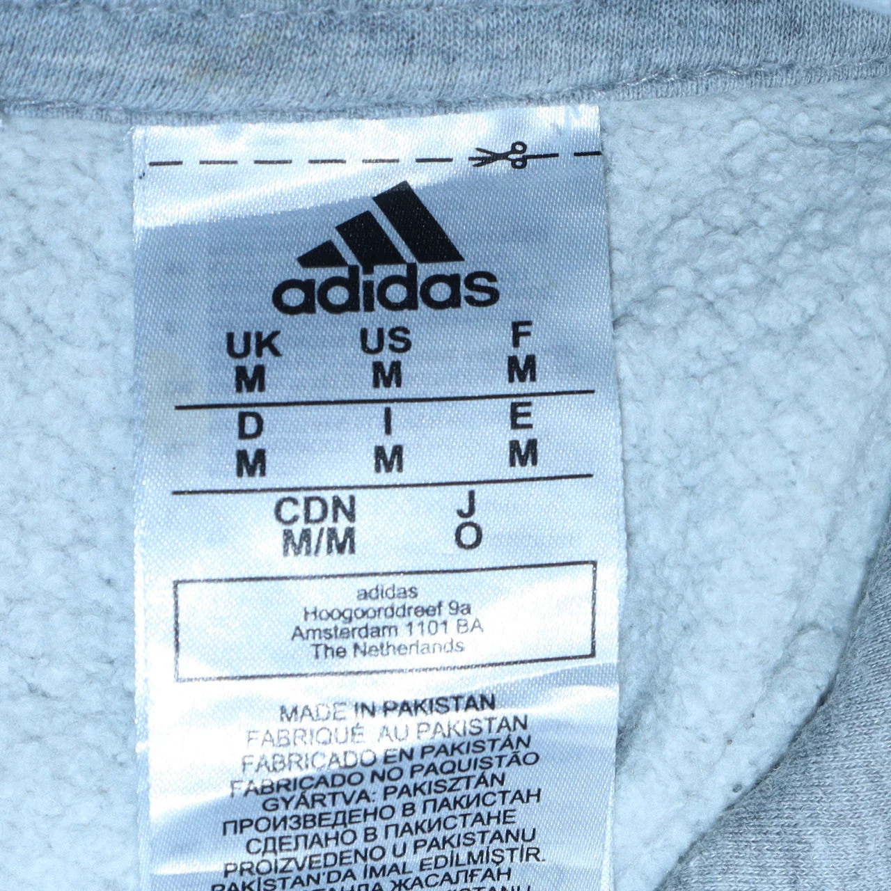 Adidas Men's Grey Pullover Hoodie Medium Regular Fit Sportswear - Image 5