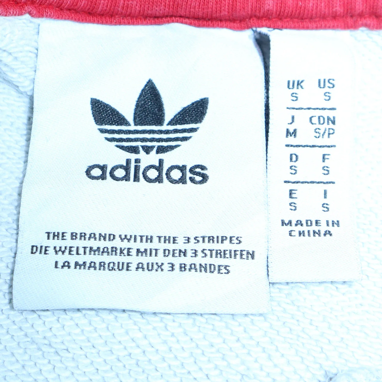 Adidas Men's Grey Pullover Hoodie S Sports Graphic Fleece - Image 5