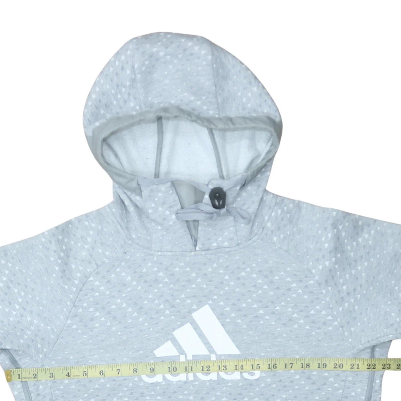 Adidas Men's Grey Pullover Hoodie Size M Sportswear Jumper - Image 2