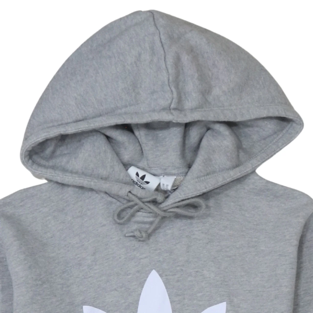 Adidas Mens Grey Pullover Hoodie XS Regular Fit Logo Sweatshirt - Image 8