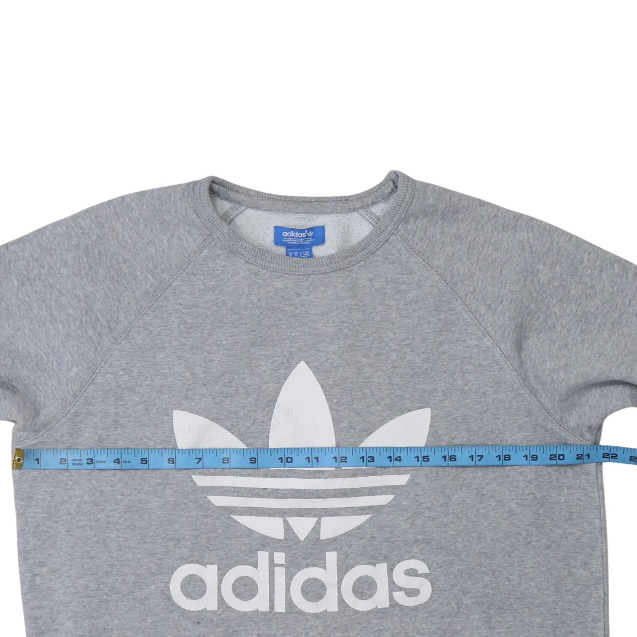 Adidas Men's Grey Pullover Logo Sweatshirt Size M - Image 2