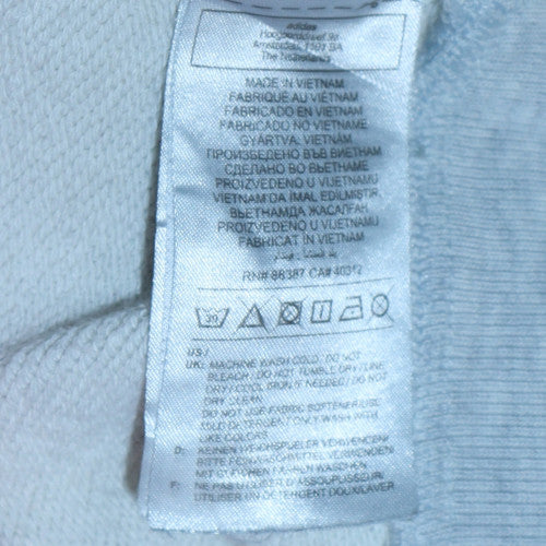 Adidas Men's Grey Pullover Sweatshirt L Crew Neck Fleece Logo - Image 5
