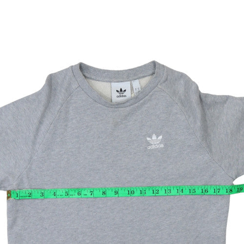 Adidas Mens Grey Pullover Sweatshirt XS Crew Neck Fleece - Image 2