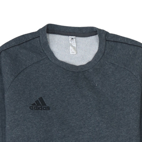 Adidas Mens Grey Small Crew Neck Pullover Sweatshirt - Image 7