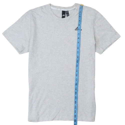 Adidas Men's Grey Small Crew Neck Short Sleeve T-Shirt - Image 2